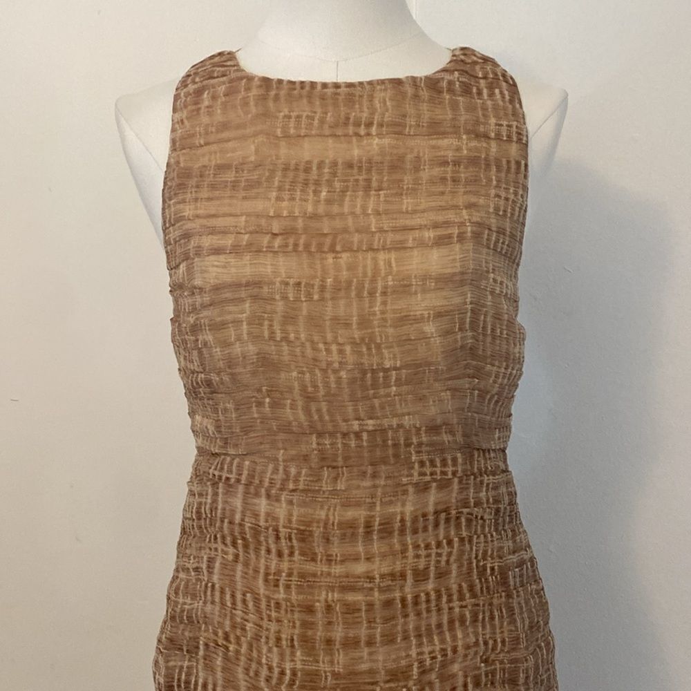 Alice & Olivia Ginger Ruched Chiffon Silk Mini Dress Size 4 - Picture 4 of 15